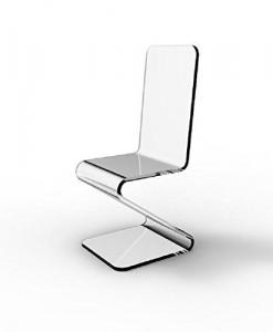 Quality Acrylic Plexiglass Lucite Z Chair High Light Transparency for sale