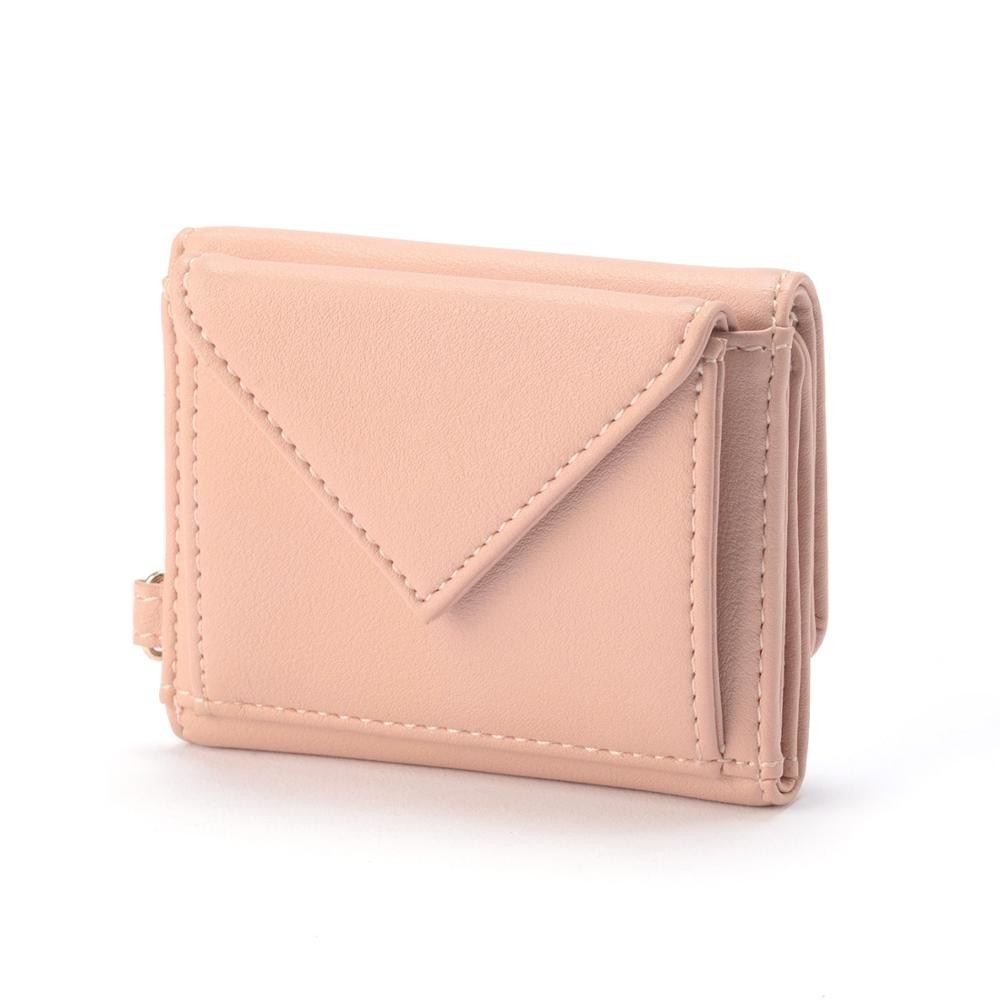 Quality Debossing Ladies Genuine Leather Wallets Polyurethane Embroidery Trifold 9.5x7.5x2.5cm for sale