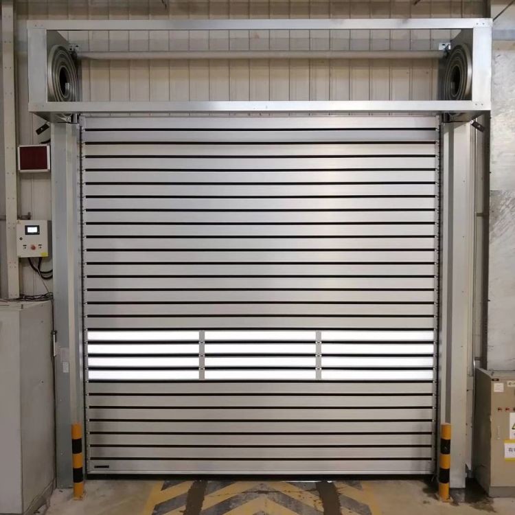 Quality Automatic Grey Galvanized Steel Roller Door With Standard Plywood Package for sale