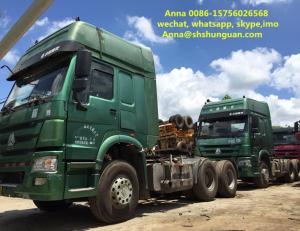 Quality Euro 3 Used Tractor Head , 6x4 Tractor Head 13000 Kg Vehicle Weight for sale