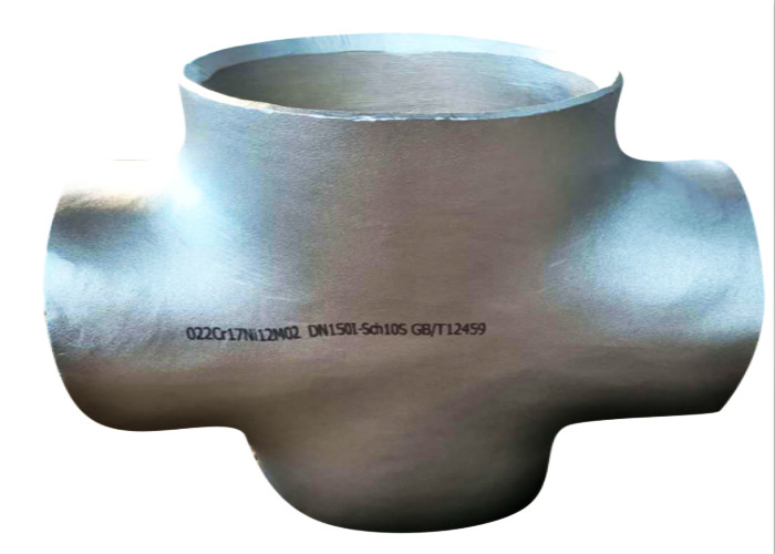 Quality Seamless DN15 Stainless Equal Cross Tee 4 Way Pipe Fittings Butt Weld for sale