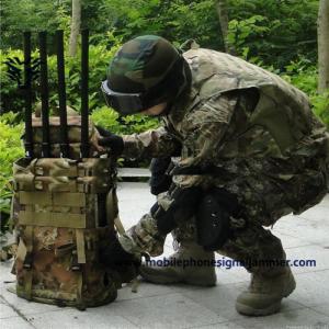 Quality 200M High Power GPS WIFI Cell Phone Signal VIP Protection Security Backpack Jammer for sale