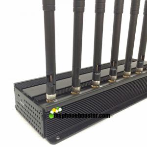 Quality 20w 8 Channels Indoor High Power GPS/ WiFi/ 4G Cell Phone Jammer Blocker Prison/Jail Cellular Jammer Blocker With Fans for sale