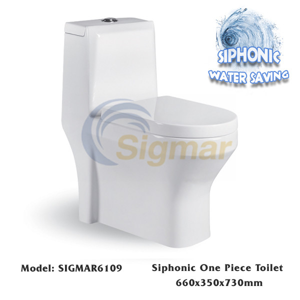 Quality SIGMAR6109 bathroom siphonic toilet one piece toilet wc toilet for sale