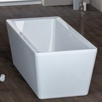 China Durable Acrylic Square Freestanding Bathtub 3D Model Larger Space for sale