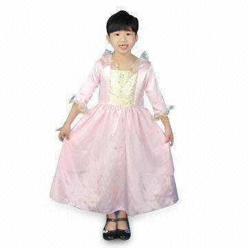 Quality Flower Girl Dresses, Made of Polyester and Cotton, with S to XL Sizes for sale