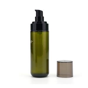 Quality Round Empty Body Lotion Bottles Green Pet Bottle SGS Approved for sale