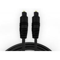 China Black TOSLINK Male Male Tv Aerial Cable , 1M 2M 3M Sound Bar Cable for sale