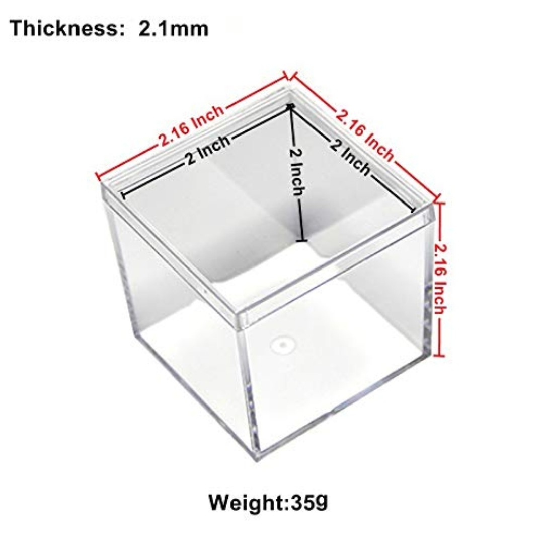 Quality Square Clear Acrylic Candy Case Small Wedding Gift SGS Certificated for sale