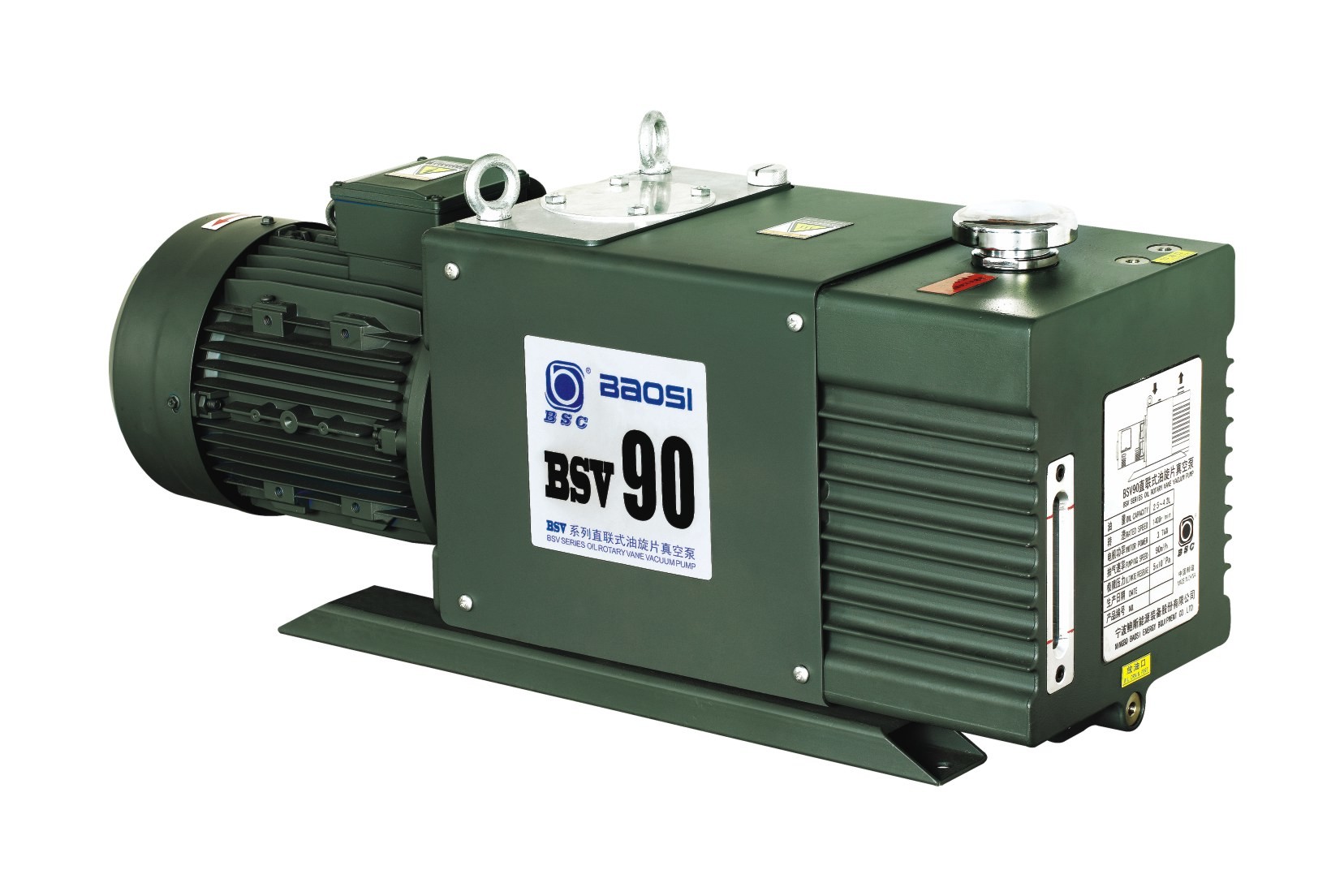 90 m3/h Double Stage Oil Sealed Rotary Vane Vacuum Pump BSV90 for SF6 Recovery System