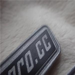 Quality Outdoor Men Clothing Reflective PU Leather Patches High Frequency Sewing Line for sale