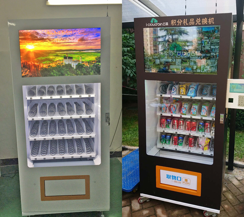 Quality Double Layer Glass Automatic Vending Machine foe sale Equipment With Monitoring System for sale