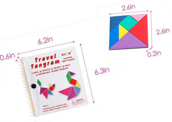 Buy Colorful EVA Game Puzzle Shapes Magnetic Tangram Road Trip at wholesale prices