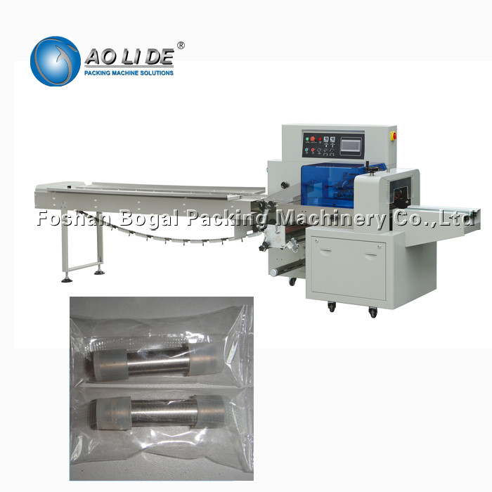 Quality Plastic Flow Wrap Packing Machine Release Air Sliding Rack Rail Wrapping for sale