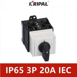Quality 20A 3P 4P Rotary Selector Switch 3 Position Distribution Cabinet Installation for sale