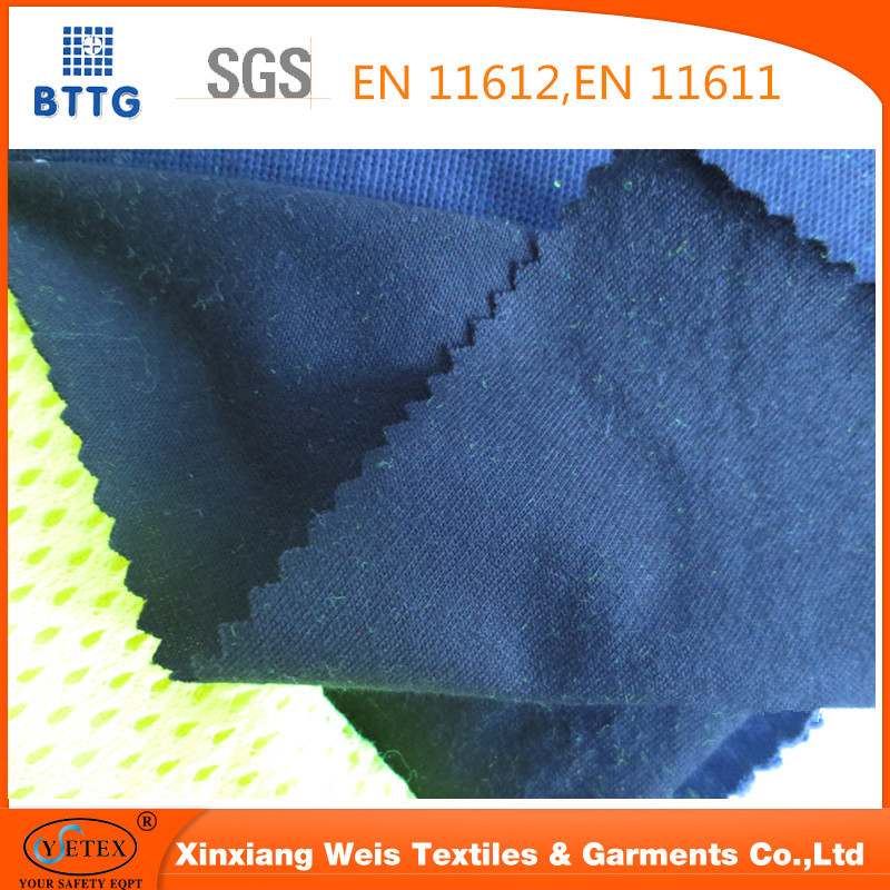 Buy EN11612 Ysetex 100% cotton 220gsm flame retardant interlock knitted fabric at wholesale prices