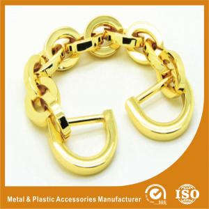 Quality Light Gold Aluminum Handbag Metal Chain , Purse Security Chain for sale