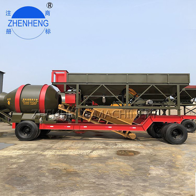 Buy cheap 50CBM/H Small Mobile Concrete Batching Plant JZM1000 Drum Easily Move from wholesalers