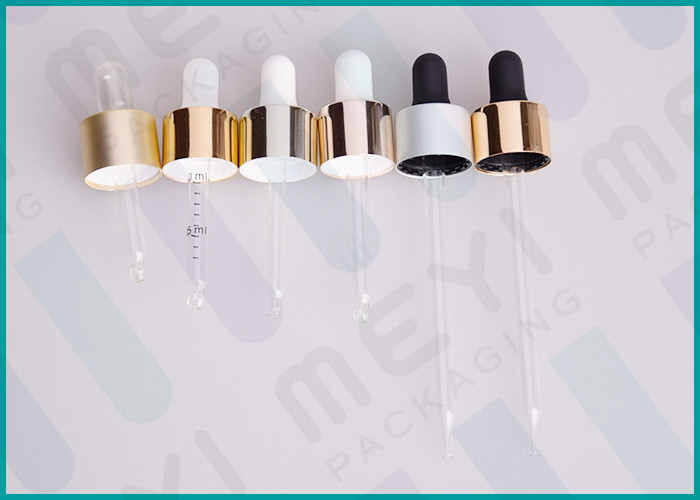 Quality Anodized Aluminum Multi Color Mini Pipette Droppers 20/410 For Lotion Bottles for sale