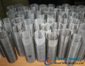 Quality Stainless Steel Cylindrical Woven Filter Mesh, Woven Type Filter Tube for sale