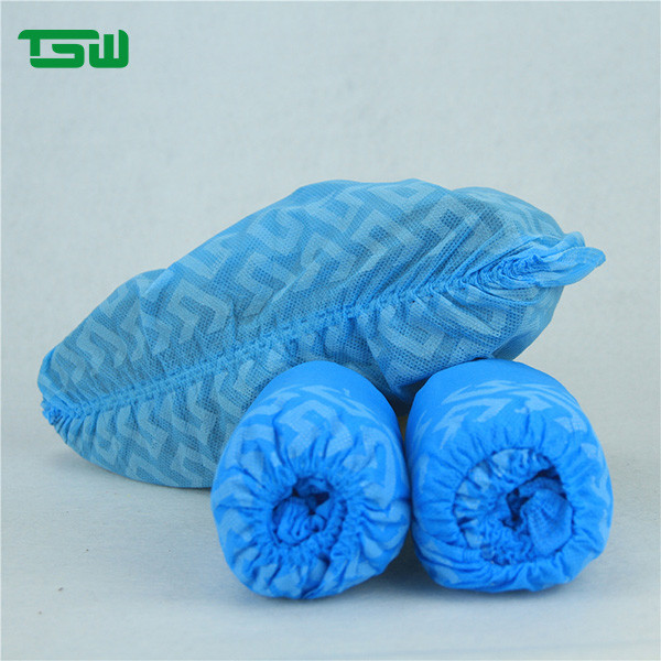 Quality Cleanroom Disposable Nonwoven Anti Skid Shoe Covers for sale