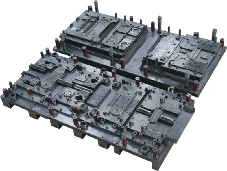 Quality Large progressive metal stamping dies for automotive bracket, chassis made of carton steel for sale