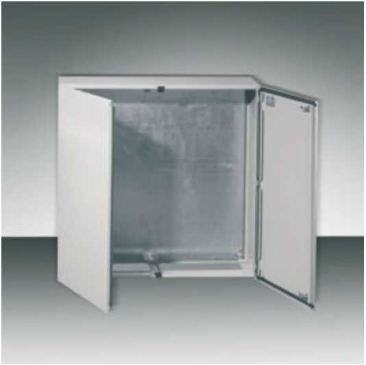 Quality Sheet Steel Electrical Distribution Enclosure Box Double Door Wall Mount IP55 IK 10 for sale