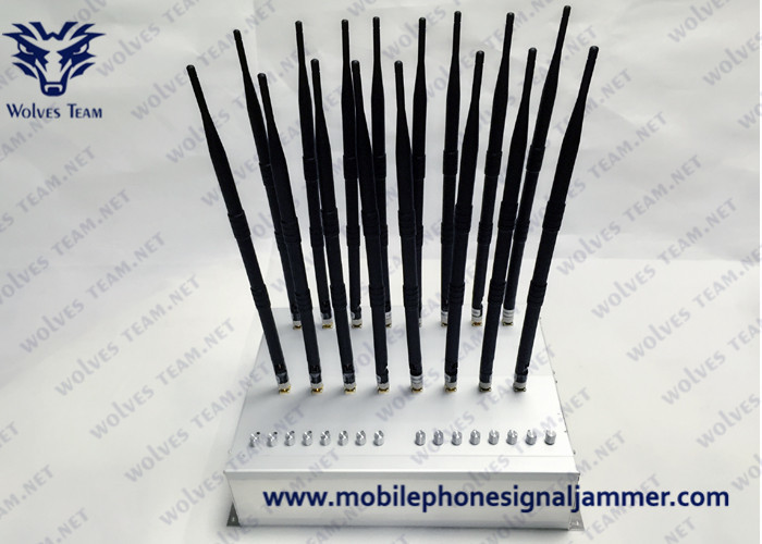 Quality New Type 18 Antennas Full Bands Adjustable  Powerful GPS WIFI5.8G 3G 4G All Cell Phone Signal Jammer for sale