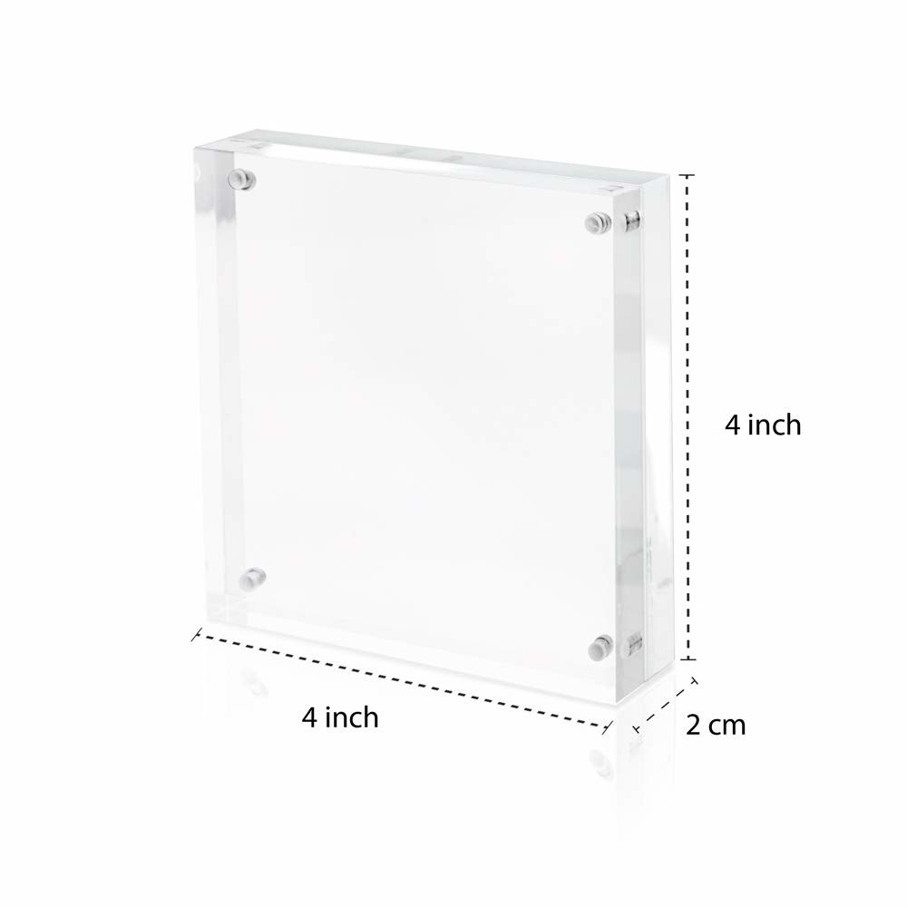Quality PMMA Acrylic Photo Display Frameless Acrylic Magnetic Picture Frames For Refrigerator for sale