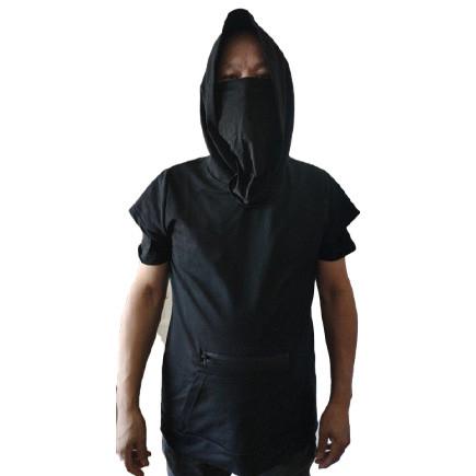 Buy Cotton Short Sleeve PM2.5 Filter Men Pullover Hoodie at wholesale prices