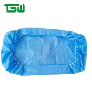 Quality EO Sterile 35gsm SMS Disposable Bed Sheet 210x110cm for sale