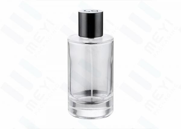 Buy No Spill 100ml Clear Glass Perfume Bottles With Black Magnetic Perfume Cap at wholesale prices