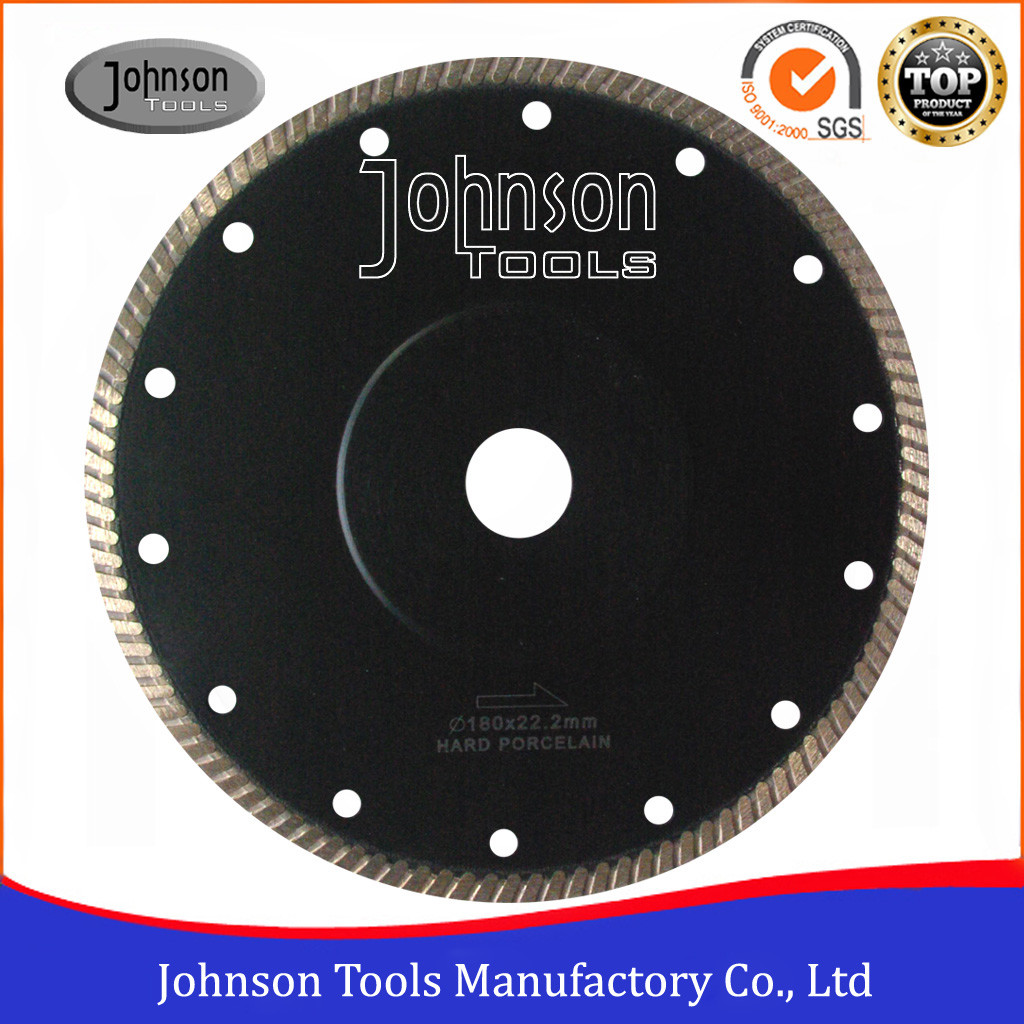 Quality 180mm Diamond Narrow U Turbo with Reinforced Ring for cutting tile and ceramic for sale