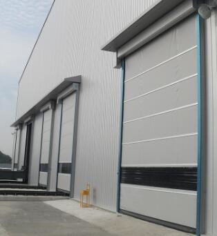 Quality Automatic High Speed Roller Doors Pvc Industrial Rolling Shutter Security PLC Control for sale