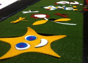Quality Decorative Healthy Coloured Artificial Grass False Turf Long Life Expectance for sale