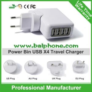 Quality Promotional 4 usb travel charger for sale