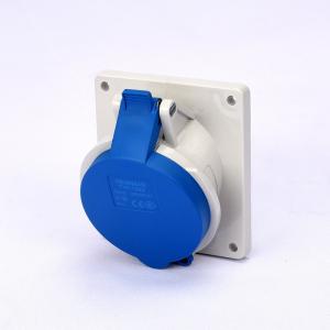 Quality 3P 16A 220V Electrical Panel Mounted Socket Single Phase Waterproof for sale