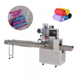 Quality Plastic Waste Bag Horizontal Flow Pack Machine Garbage Bag Roll Packaging for sale
