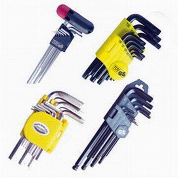 Quality T-handle Extra Long Hex Allen Key Wrench Set with Metric, Ball Point, Torx and SAE Head for sale