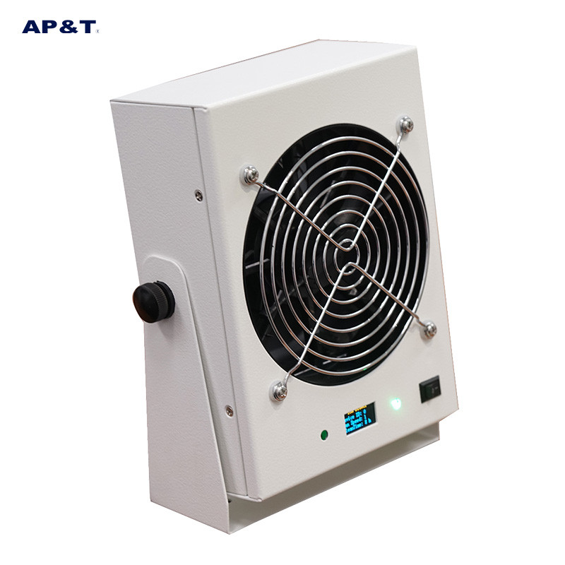 Quality LED Display Auto-cleaning Ionizing Air Blower Desktop Antistatic Ion Fan for sale