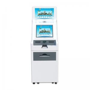 Quality 3G 4G Wifi connectivity Bank ATM Machine Dual Screen Smart Printing Kiosk for sale