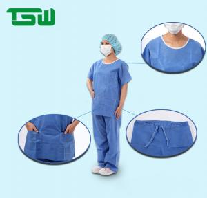 Quality Nonwoven SMS Scrub Suits for sale