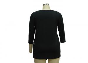 Quality Front Length Back Short Casual Ladies Wear Women'S Plus Size 3 4 Sleeve Tunics for sale