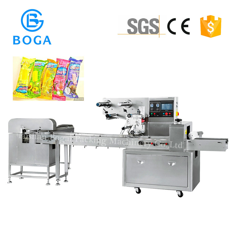 Quality Multi Function Food Packaging Line Ice Pop Wrap Ice Sucker Packaging 220V for sale