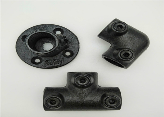 Quality ISO9001 Flange Key Clamp Cast Iron Pipe Fittings Black 131B for sale
