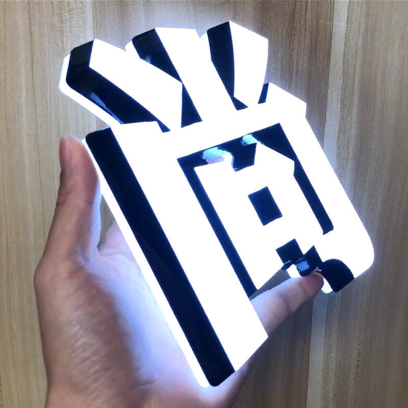 Quality Mini Luminous Acrylic Word Signs Acrylic Led Name Plate Easy Installation for sale