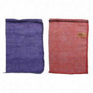 Quality PP Leno Mesh Fabric Bags in Yellow, Red, White and Purple for sale