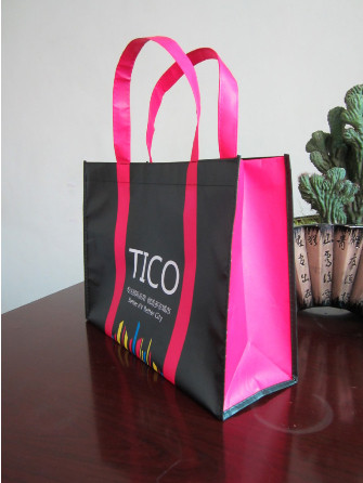 Quality custom full color non woven shopping bag with logo printing for sale