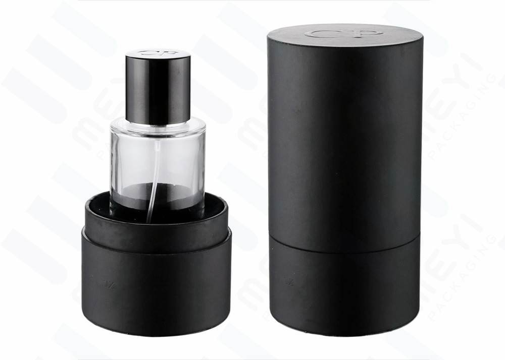 Buy Mini 50ml Glass Perfume Bottles With Black Magnetic Perfume Cap And Black Box at wholesale prices