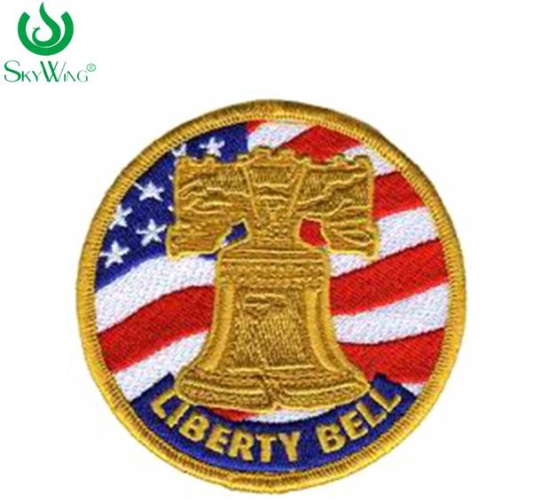 Quality Soft  Fashion Round Embroidered Fabric Patches Iron - On Customized Size for sale